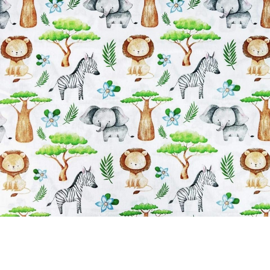 Tissu Coton Motif Animaux Dafrique