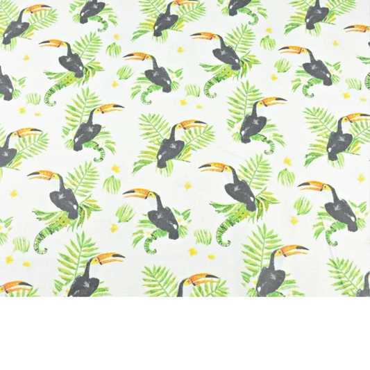 Tissu Coton Motif Toucans