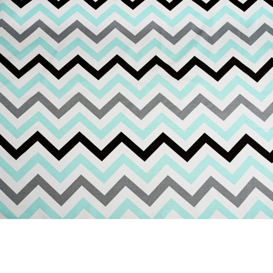 Tissu Coton Motif Zigzag