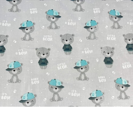 Tissu Coton Motif Oursons