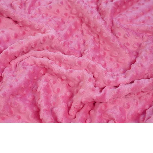 Tissu Minky Rose