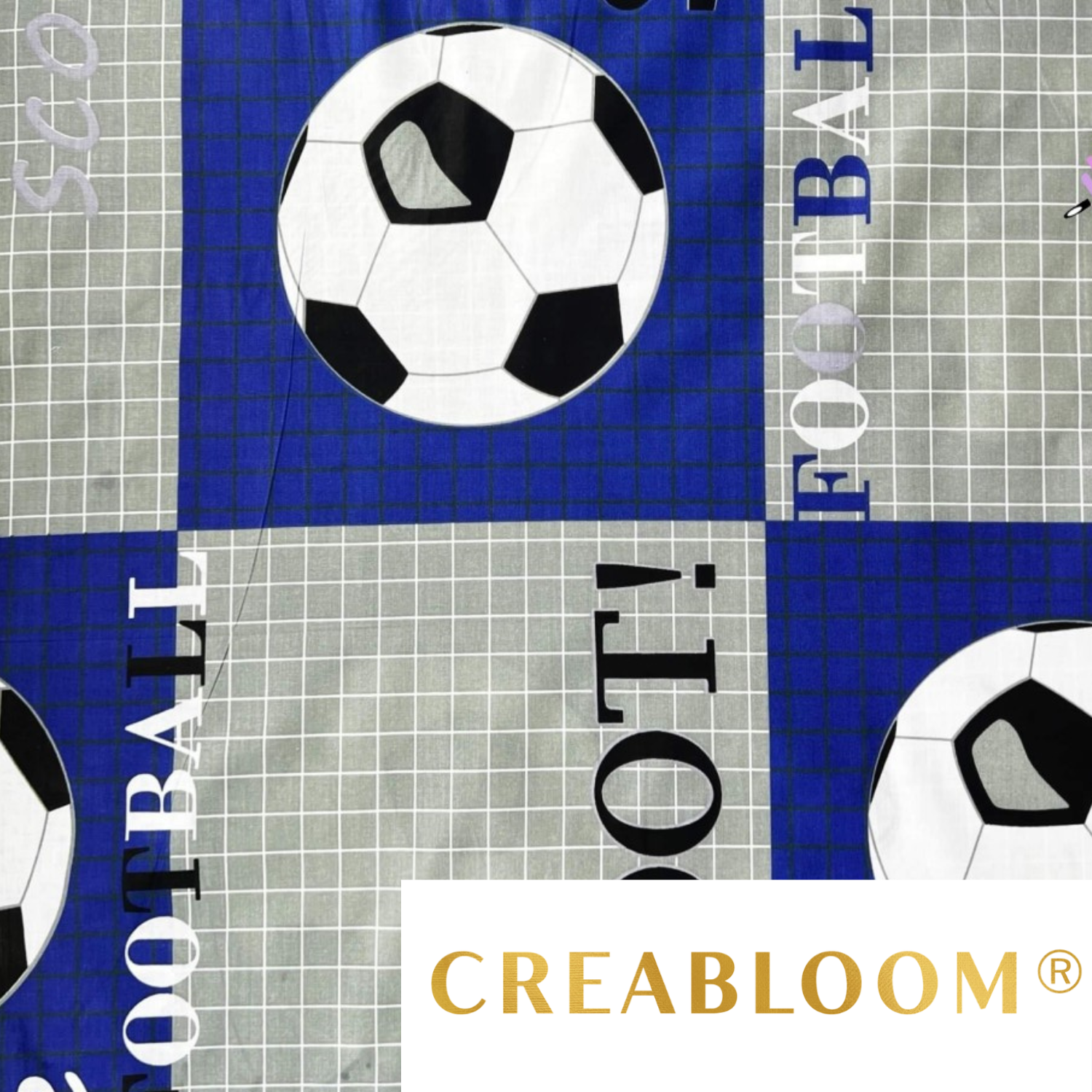 Tissu Coton Motif Football