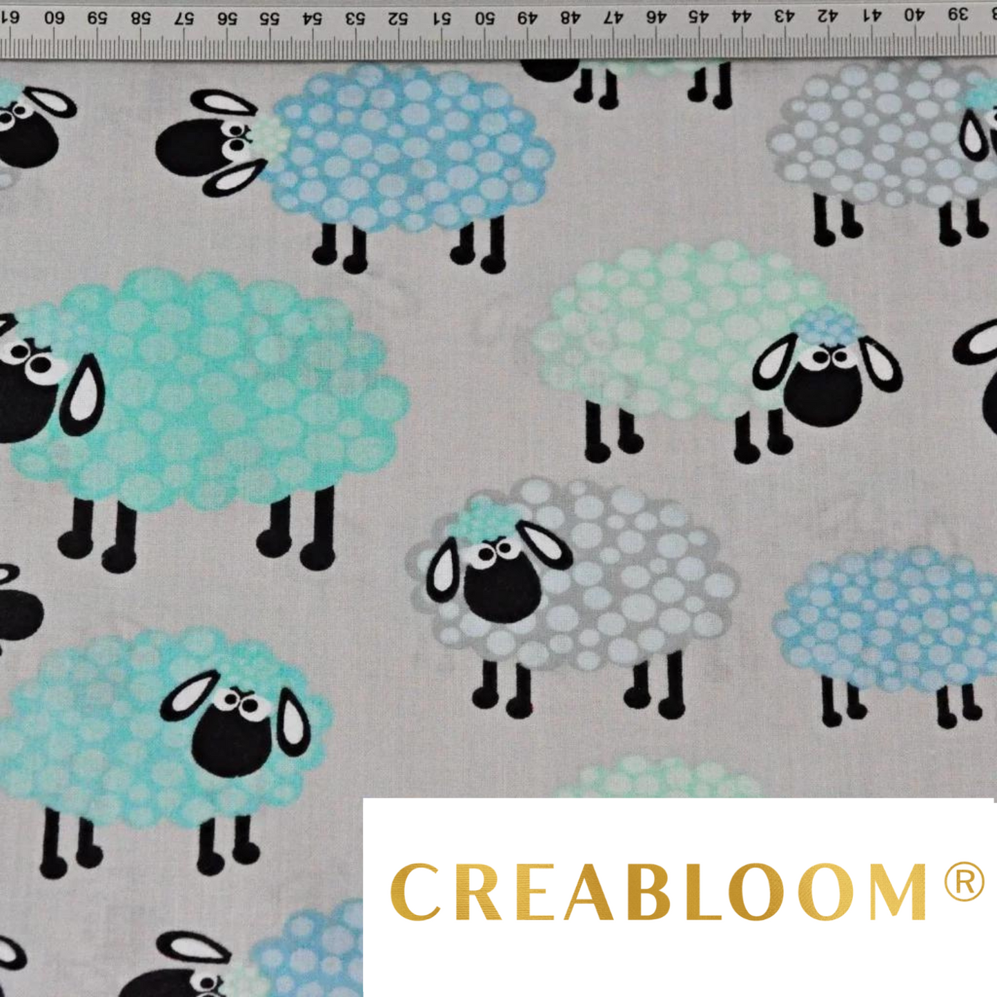 Tissu Coton Motif Moutons