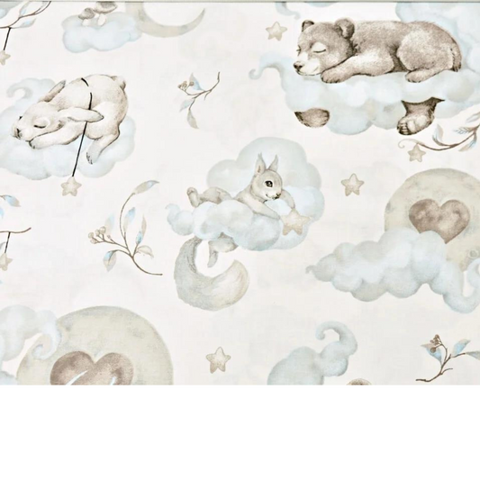 Tissu Coton Motif Oursons Et Animaux