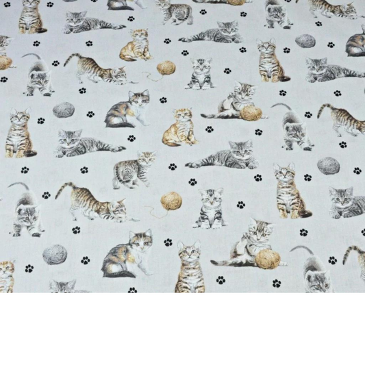 Tissu Coton Motif Chats