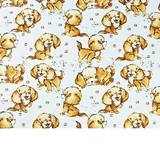 Tissu Coton Motifs Chiens