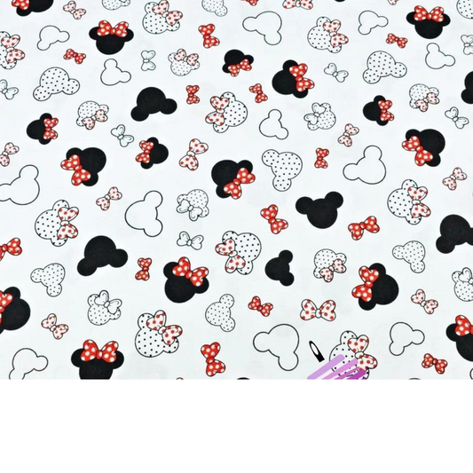 Tissu Coton Motif Souris