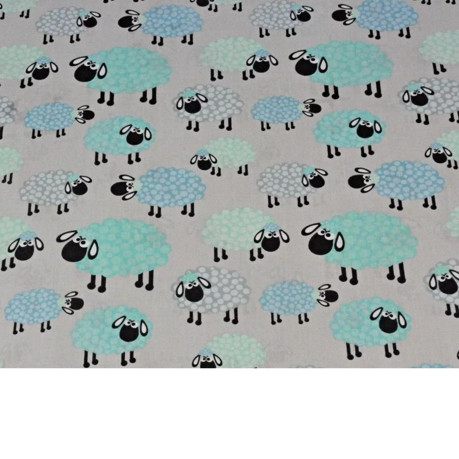 Tissu Coton Motif Moutons