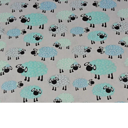 Tissu Coton Motif Moutons