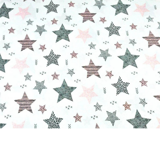 Tissu Coton Motif Étoiles