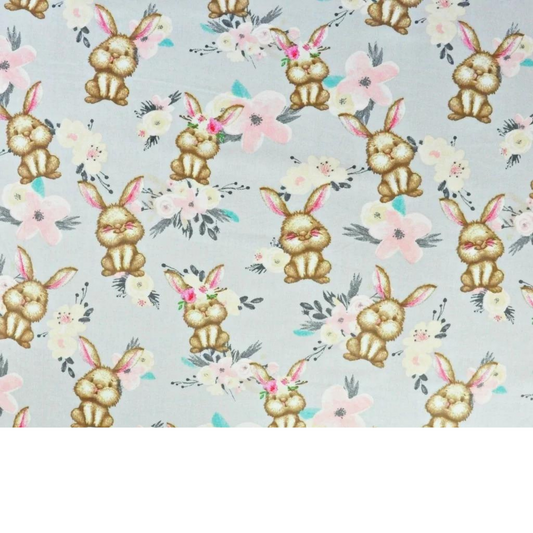 Tissu Coton Motif Lapins