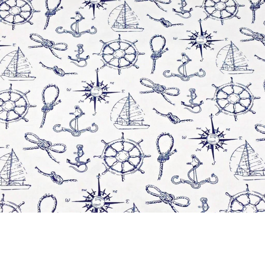 Tissu Coton Motif Navigateur