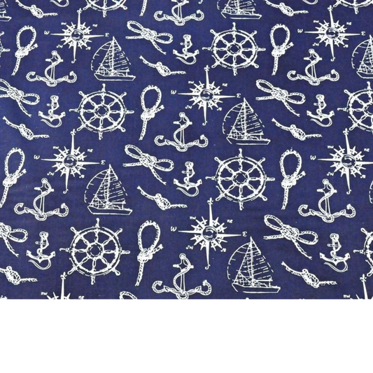 Tissu Coton Motif Navigateur