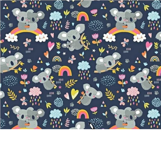 Tissu Coton Motif Koalas