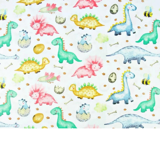 Tissu Coton Motif Dinosaures